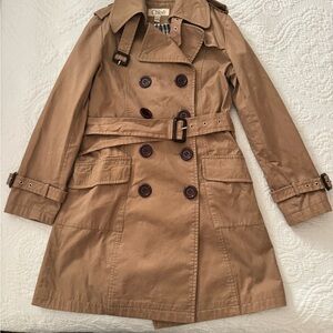 Chloe Double-Breasted Brown Trench Coat
